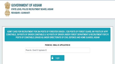 Assam Police Admit Card 2022 released at slprbassam.in, download link here Assam Police Admit Card 2022 released at slprbassam.in, download link here