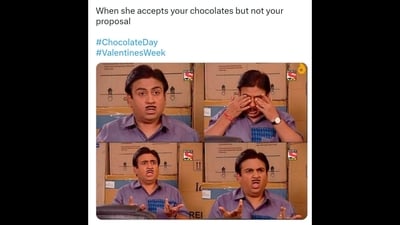 Chocolate Day 2023: This sad tale has our sympathy. (Twitter/@Ash_Bhi) Chocolate Day 2023: This sad tale has our sympathy. (Twitter/@Ash_Bhi)