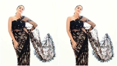 Styled by the fashion stylist organisation Who Wore What When, Huma wore her tresses into a clean ponytail as she posed for the photoshoot.&nbsp; (Instagram/@iamhumaq)