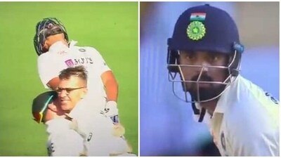 Rohit Sharma reacts after Todd Murphy packs KL Rahul for 20 (Screengrab) Rohit Sharma reacts after Todd Murphy packs KL Rahul for 20 (Screengrab)
