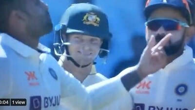 Virat Kohli and Steve Smith shared a light moment during the India vs Australia 1st Test