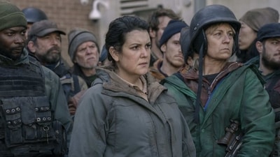 Melanie Lynskey in the latest episode of The Last of Us. Melanie Lynskey in the latest episode of The Last of Us.