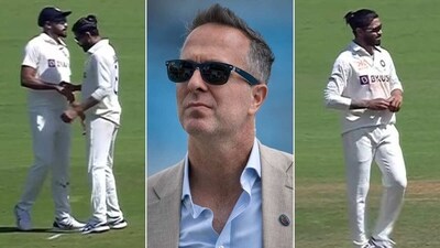Michael Vaughan questions India after Siraj passes unknown substance to Jadeja Michael Vaughan questions India after Siraj passes unknown substance to Jadeja