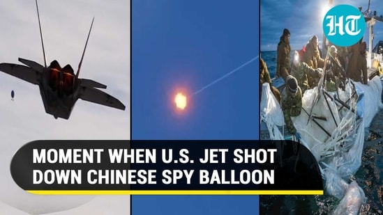 ‘Bullseye’: Watch U.S. F-22 Raptor jet shoot down Chinese ‘spy' balloon