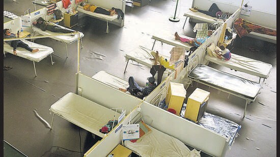 Navi Mumbai, India - June 21, 2021: (FILE PHOTO) Jumbo Covid Care Centre (CCC) at CIDCO Exhibition Centre, Vashi, in Navi Mumbai, India, on Monday, June 21, 2021. (Photo by Bachchan Kumar/ HT PHOTO) (HT PHOTO)