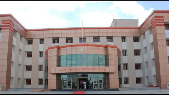 The AIIMS building in Patna. (HT Photo)