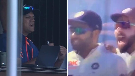 Rahul Dravid was pumped (Screengrabs)