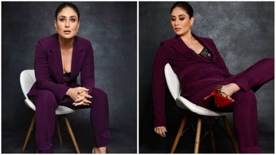 Kareena Kapoor opted for matte brown makeup with sleek back brushed hair to complement her chic look. (Instagram/@kareenakapoorkhan) Kareena Kapoor opted for matte brown makeup with sleek back brushed hair to complement her chic look. (Instagram/@kareenakapoorkhan)