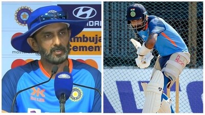 Vikram Rathour opted to get into defensive mode when a reporter quizzed him about KL Rahul (BCCI-PTI) Vikram Rathour opted to get into defensive mode when a reporter quizzed him about KL Rahul (BCCI-PTI)