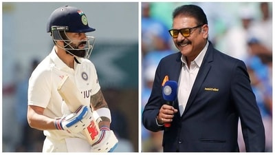 Ravi Shastri has made an interesting observation about Virat Kohli's cheap dismissal (AP-ANI) Ravi Shastri has made an interesting observation about Virat Kohli's cheap dismissal (AP-ANI)
