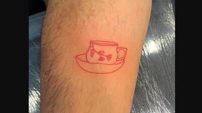 The image shows the tattoo the Twitter user got for their grandma. (Twitter/@pettyparthy)