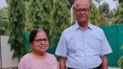 Mahendra Prasad Singh (right) and his wife Pushpa Singh (left) were found dead at their residence. (HT Photo) Mahendra Prasad Singh (right) and his wife Pushpa Singh (left) were found dead at their residence. (HT Photo)
