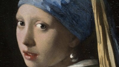 Detail of Girl with a Pearl Earring during a press preview of the Vermeer exhibit at Amsterdam's Rijksmuseum. (AP Photo/Peter Dejong) (AP) Detail of Girl with a Pearl Earring during a press preview of the Vermeer exhibit at Amsterdam's Rijksmuseum. (AP Photo/Peter Dejong) (AP)