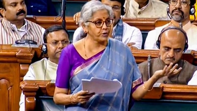 Union Finance Minister Nirmala Sitharaman speaks in the Lok Sabha during Budget Session of Parliament, in New Delhi, Friday, (PTI) Union Finance Minister Nirmala Sitharaman speaks in the Lok Sabha during Budget Session of Parliament, in New Delhi, Friday, (PTI)