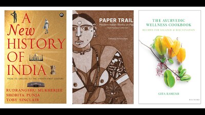 This week’s list of interesting reads includes a volume that traces the evolution of Indian civilization through different epochs, another that features over 100 watercolours, drawings, etchings, sketches, and lithographs by senior Indian modernists, and a book of Ayurvedic recipes. (HT Team) This week’s list of interesting reads includes a volume that traces the evolution of Indian civilization through different epochs, another that features over 100 watercolours, drawings, etchings, sketches, and lithographs by senior Indian modernists, and a book of Ayurvedic recipes. (HT Team)