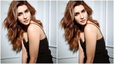 Kriti’s fashion diaries are getting better by the day. Here's a picture of the actor slaying a black slip gown. (Instagram/@kritisanon) Kriti’s fashion diaries are getting better by the day. Here's a picture of the actor slaying a black slip gown. (Instagram/@kritisanon)