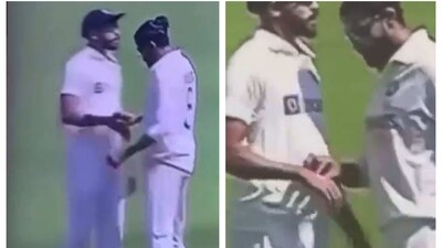 Videos showed Ravindra Jadeja applying something on his left index finger Videos showed Ravindra Jadeja applying something on his left index finger