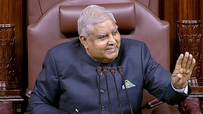 Rajya Sabha Chairman Jagdeep Dhankhar conducts the proceedings of the House during the Budget Session of Parliament, in New Delhi. (ANI) Rajya Sabha Chairman Jagdeep Dhankhar conducts the proceedings of the House during the Budget Session of Parliament, in New Delhi. (ANI)