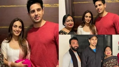 Kiara Advani and Sidharth Malhotra in unseen photos from Delhi. Kiara Advani and Sidharth Malhotra in unseen photos from Delhi.