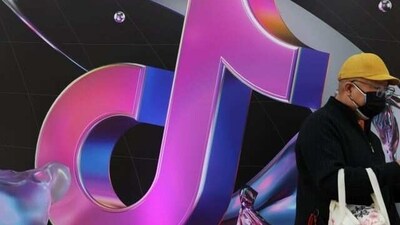 Aa giant sign of Chinese company TikTok, known locally as Douyin, during China Fashion Week, in Beijing. (Reuters) Aa giant sign of Chinese company TikTok, known locally as Douyin, during China Fashion Week, in Beijing. (Reuters)