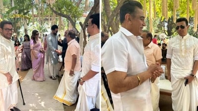 Aamir Khan, Prithviraj Sukumaran and Kamal Haasan at a wedding function in Rajasthan. Aamir Khan, Prithviraj Sukumaran and Kamal Haasan at a wedding function in Rajasthan.