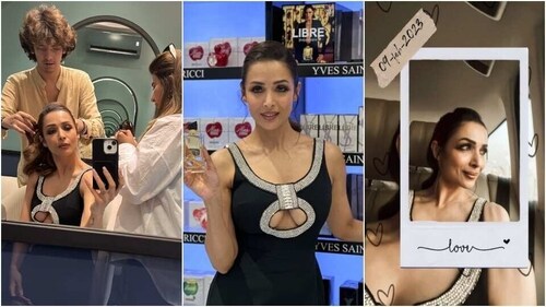 Malaika Arora stuns in a bust cut-out dress. (Instagram) Malaika Arora stuns in a bust cut-out dress. (Instagram)