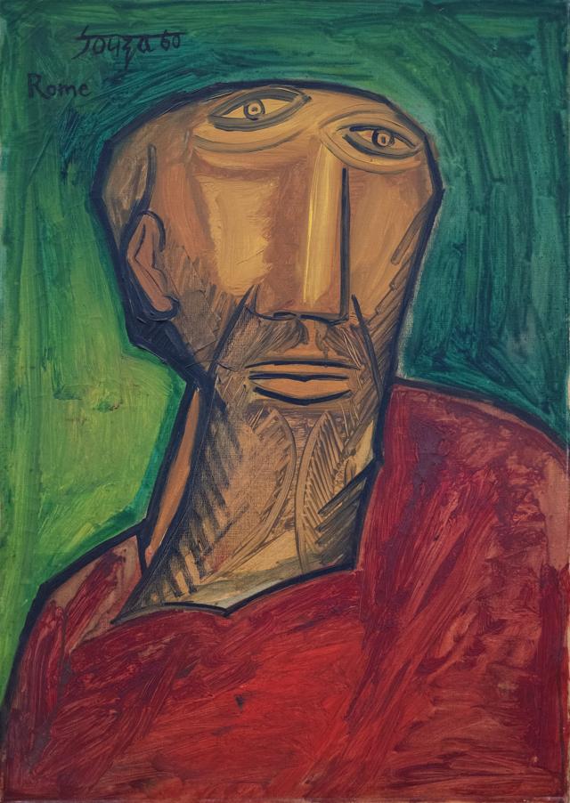 St Peter by FN Souza; 1960. St Peter by FN Souza; 1960.