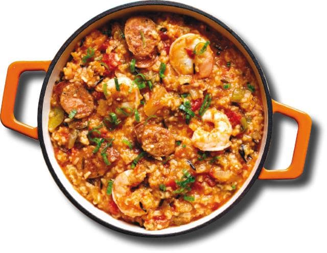 Jambalaya, rice with sausage and seafood, is relished in the American South. (Shutterstock) Jambalaya, rice with sausage and seafood, is relished in the American South. (Shutterstock)
