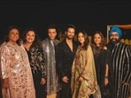 Karan Johar with Shahid Kapoor and Mira Rajput among others. 