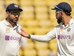 Indian captain Rohit Sharma with teammate Virat Kohli Indian captain Rohit Sharma with teammate Virat Kohli