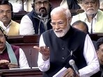 New Delhi, Feb 09 (ANI): Prime Minister Narendra Modi speaks at the discussion on the Motion of Thanks on the President's address in Rajya Sabha during the Budget Session of Parliament, in New Delhi on Thursday. (ANI Photo/ SansadTV) New Delhi, Feb 09 (ANI): Prime Minister Narendra Modi speaks at the discussion on the Motion of Thanks on the President's address in Rajya Sabha during the Budget Session of Parliament, in New Delhi on Thursday. (ANI Photo/ SansadTV)