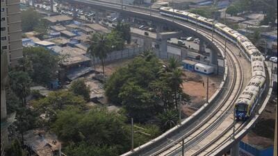“Two more rakes are expected in March. We require nine rakes to operate on the Aarey and BKC routes under phase-1. The remaining rakes required to be fulfilled under phase-1 will come as per schedule,” said an official from MMRCL. (HT PHOTO)