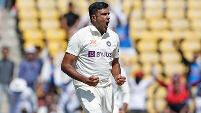R Ashwin celebrates the dismissal of David Warner during 1st Test (ANI )