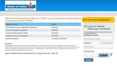 Apply for 500 PO vacancies at bankofindia.co.in Apply for 500 PO vacancies at bankofindia.co.in