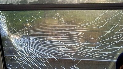 Vande Bharat train attacked again in Telangana. (Twitter) Vande Bharat train attacked again in Telangana. (Twitter)