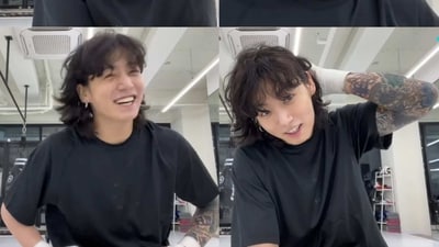 Jungkook performs full body workout on LIVE video from gym, leaves BTS Army drooling (Photo by Twitter/newtannies) Jungkook performs full body workout on LIVE video from gym, leaves BTS Army drooling (Photo by Twitter/newtannies)