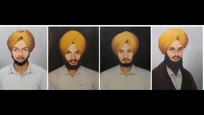 Four youths --Ravinder Singh, Harminder Singh, Baldhir Singh and Jhilman Singh-- who were protesting against the sacrilege of birs were killed in firing on February 4, 1986, in Nakodar. (HT Photo) Four youths --Ravinder Singh, Harminder Singh, Baldhir Singh and Jhilman Singh-- who were protesting against the sacrilege of birs were killed in firing on February 4, 1986, in Nakodar. (HT Photo)
