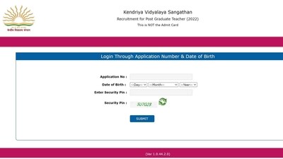 KVS PGT exam city slip released at kvsangathan.nic.in