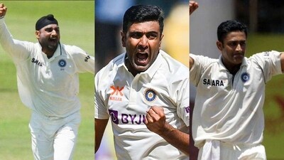 Harbhajan Singh; R Ashwin; Anil Kumble Harbhajan Singh; R Ashwin; Anil Kumble