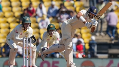 Axar Patel plays a shot during the 3rd day of the 1st test cricket match between India and Australia, at Vidarbha Cricket Association Stadium in Nagpur. (PTI) Axar Patel plays a shot during the 3rd day of the 1st test cricket match between India and Australia, at Vidarbha Cricket Association Stadium in Nagpur. (PTI)