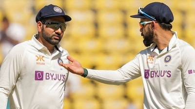 Indian captain Rohit Sharma with teammate Virat Kohli (PTI) Indian captain Rohit Sharma with teammate Virat Kohli (PTI)