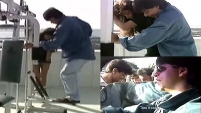 Shah Rukh Khan once taught his wife Gauri Khan how to exercise. Shah Rukh Khan once taught his wife Gauri Khan how to exercise.