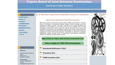 TBJEE 2023: Registration process to end tomorrow at tbjee.nic.in TBJEE 2023: Registration process to end tomorrow at tbjee.nic.in