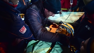 Under 'Operation Dost' India has sent six planes carrying rescue personnel, essentials and medical equipment for earthquake relief efforts to Turkey and Syria. (AP)