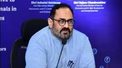 Union minister of state for electronics, information technology, skill development and entrepreneurship, Rajeev Chandrasekhar (HT File Photo)