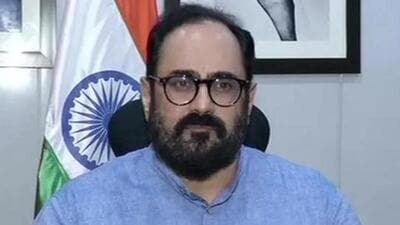 Union minister of state for electronics and information technology Rajeev Chandrasekhar (ANI Photo) Union minister of state for electronics and information technology Rajeev Chandrasekhar (ANI Photo)