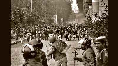 When the recent two-part BBC documentary was shown on TV, the focus was on the role the film alleged the prime minister played in the 2002 Gujarat riots. The film did show some scenes of the riots, but what was disturbing and barely commented on was the shocking violence of the police in the library of Jamia Millia Islamia in 2019. The police behaved brutally, smashing everyone and everything, including destroying a security camera. (HT PHOTO) When the recent two-part BBC documentary was shown on TV, the focus was on the role the film alleged the prime minister played in the 2002 Gujarat riots. The film did show some scenes of the riots, but what was disturbing and barely commented on was the shocking violence of the police in the library of Jamia Millia Islamia in 2019. The police behaved brutally, smashing everyone and everything, including destroying a security camera. (HT PHOTO)