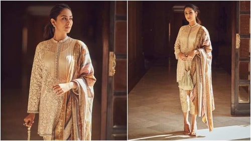 Mira Rajput and Shahid Kapoor attend Kiara and Sidharth's wedding. (Instagram)