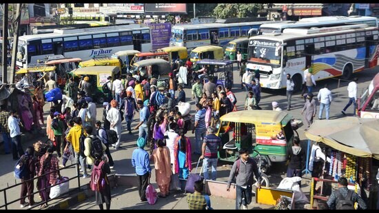 Contractual and regular employees of the state-owned Punjab Roadways, and PRTC have announced to launch a state-wide protest and shut the bus stands on February 16 for nearly two hours over the non-payment of their salaries. (HT file photo for representation)