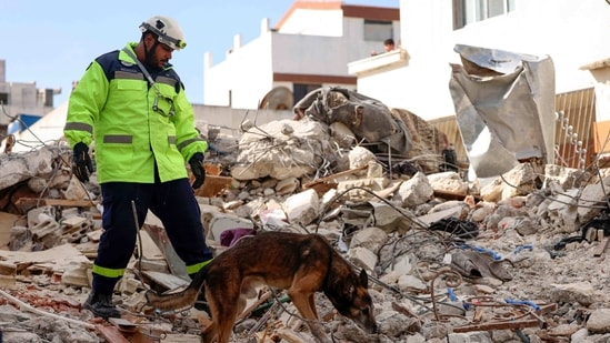 A group of 99 people from the Indian Army’s medical assistance team began treating the injured in a temporary field hospital in the southern city of Iskenderun, where a main hospital was demolished.&nbsp;(AFP)